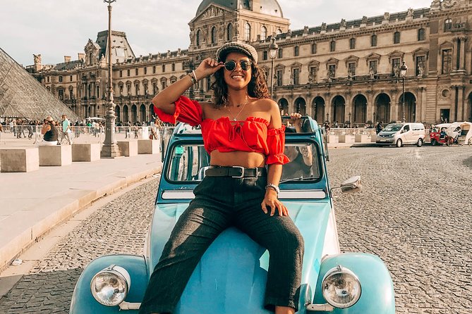 3H Grand Paris Tour in 2CV CITROEN - Louvre area to Arc de Triomphe: scenic driving without the “whole day” cost