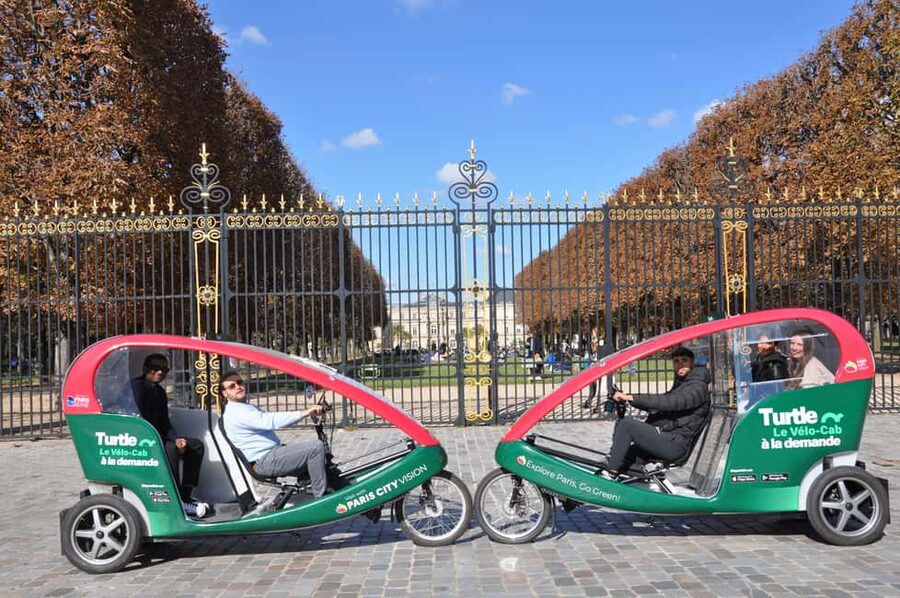 Best of Paris Private Rickshaw bike Tour with guide - Seine River to Eiffel Tower, Pont de Bir-Hakeim, and Statue of Liberty Moments