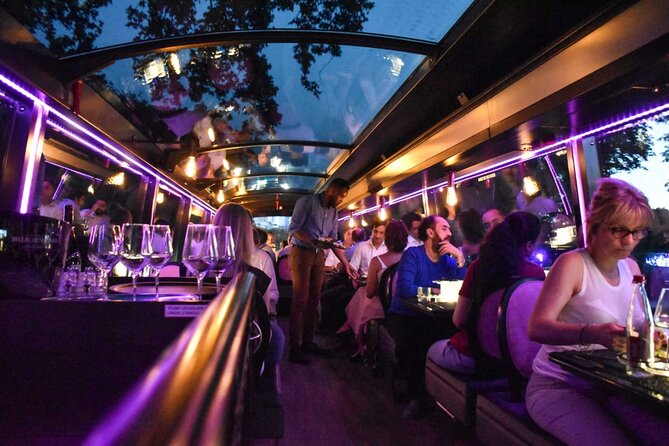 Champs-Elysées Dinner Paris by Night on a Panoramic Bus - What this night bus dinner really feels like