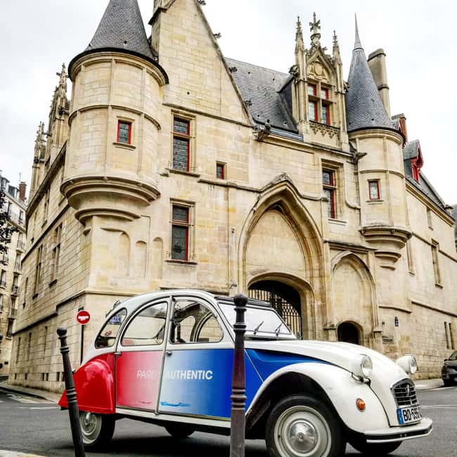Classic, Romantic Paris: 3-Hour Vintage 2CV Tour - The Marais detour, Place des Vosges to Passage Sully and beyond