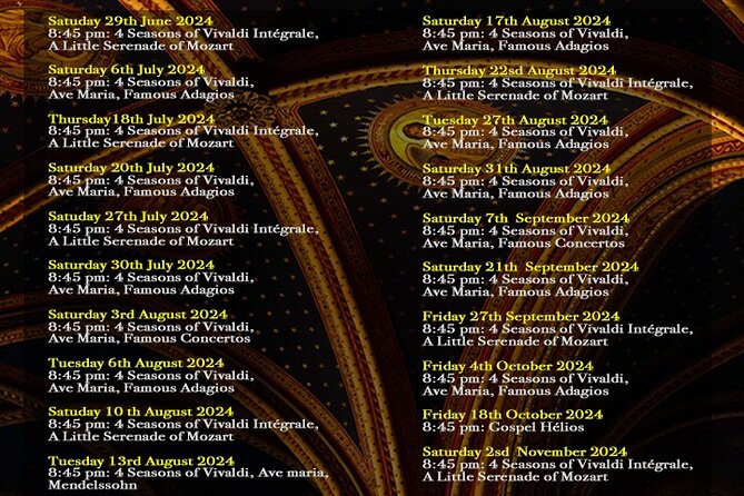 Classical Music Concert Saint Germain des Prés Church - How to plan your evening with dinner and hot chocolate