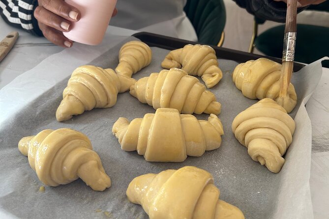 Croissants and pains au chocolat with a pastry chef in Paris - Pains au Chocolat: Rolling, Filling, and Closing Up