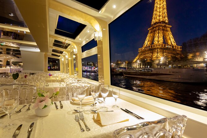 Dinner Cruise Prestige Check-out from the Eiffel Tower - Eiffel Tower dinner cruise: what the 2 hours really feels like