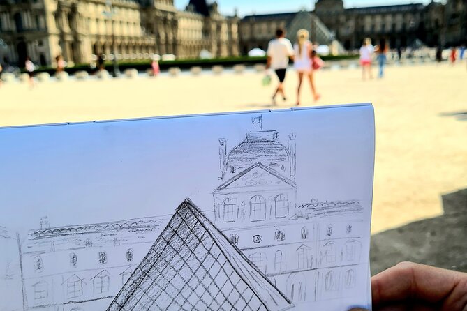 Drawing workshop/creative notebook & cultural walk in the Tuileries - How the teaching style supports beginners and kids