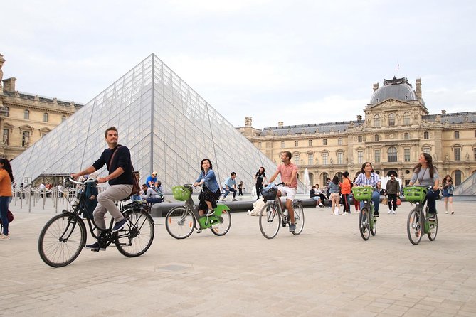 First Day Bike Tour, Top Sights, hidden gems, Wine&Cheese picnic - Rolling in from Rue de Richelieu, then Pont d’Iéna