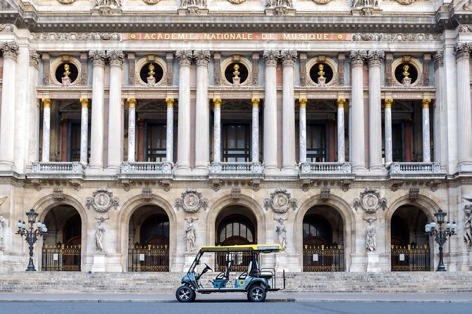 Golf Cart in Paris - Private Guided City Tour - Pickup Included - The Electric Golf Cart Advantage in Central Paris