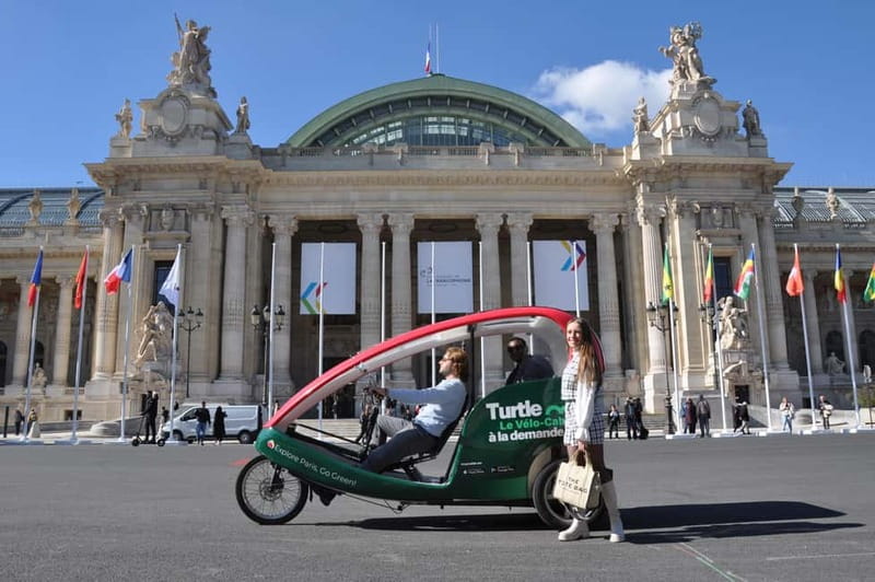 Paris: 2 hours Emily Tour in a Private Rickshaw bike - Meeting at Place Saint-Michel, then rolling into Paris classics