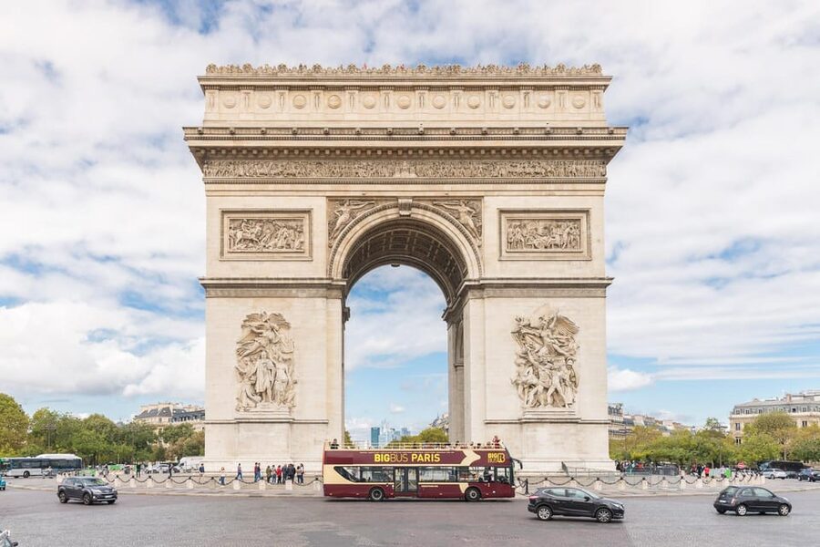 Paris: Arc de Triomphe Ticket & Big Bus Hop-on Hop-off Tour - Stop by stop: the sights you’ll aim for from the bus