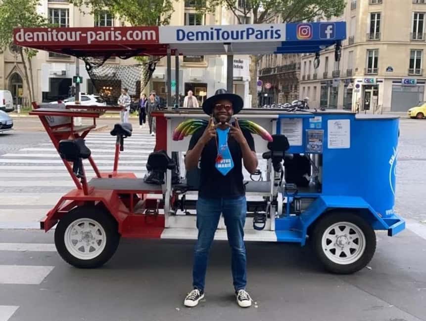 Paris: Beer Bike Bar With Drinks Included - Drinks included: beer and wine, plus tasting-style moments