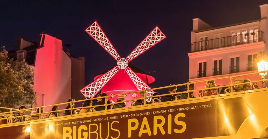 Paris: Big Bus Panoramic Night Tour by Open-Top Bus - The route in plain English: Champs-Élysées to the Eiffel Tower finale