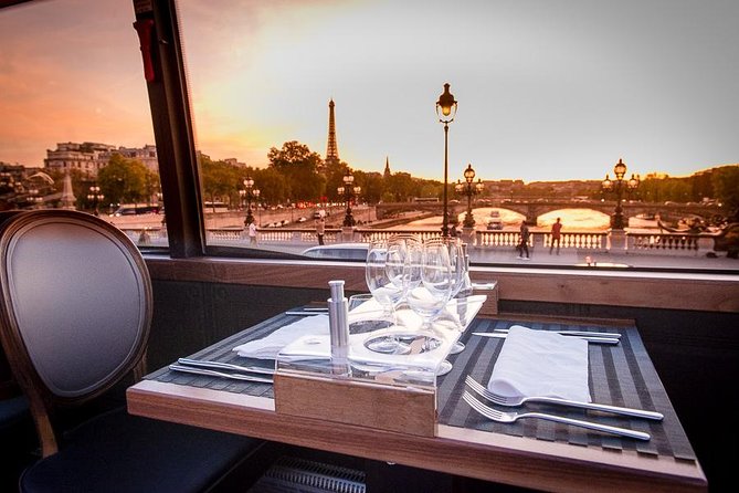 Paris Bustronome Gourmet Sightseeing Dinner on a Panoramic Bus - A panoramic double-decker ride that keeps the city in front of you
