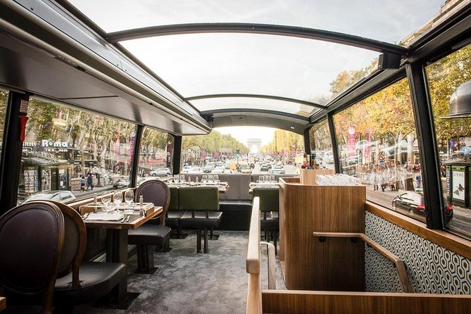 Paris Bustronome Gourmet Sightseeing Lunch on a Panoramic Bus - Views, Glass Roof, and the Audio Guide Reality Check