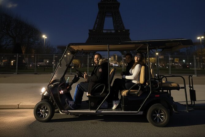 Paris by Night 2 Hour Private Golf Cart Tour - Eiffel Tower hourly light show and Trocadéro panorama
