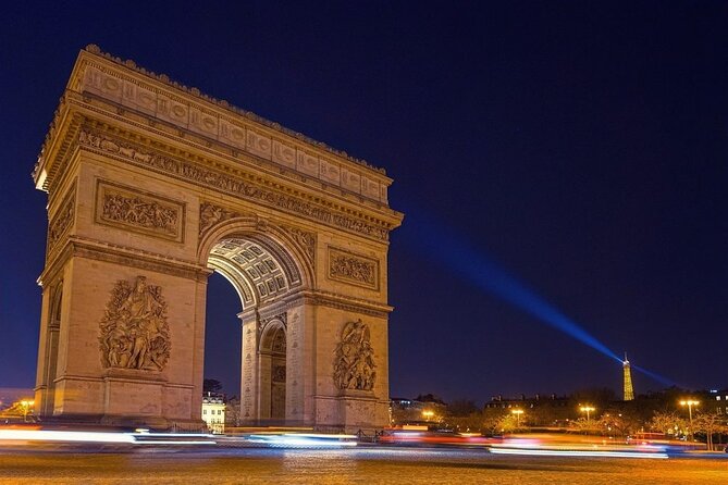 Paris by Night Tour in a Vintage Open-Top French Car Citroën DS - Arc de Triomphe to Champs-Elysées: classic Paris, told in plain English