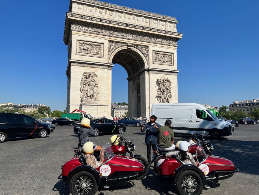 Paris by sidecar 1HR Tour - Arc de Triomphe in 10 Minutes: What You See and What It Means