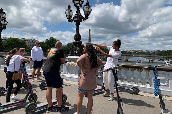 Paris City Tour by E-Scooter with Fun Guide (Small groups) - Stop 7: Eiffel Tower at a secret-feeling viewpoint (no ticket needed)