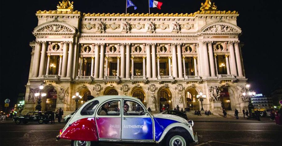 Paris: Discover Paris by Night in a Vintage Car with a Local - The Champs-Elysees and Arc de Triomphe at night