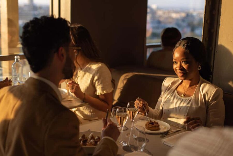 Paris: Elegant Dinner with Drinks in the Eiffel Tower - First Floor, Big Eiffel Drama: What You’re Actually Buying