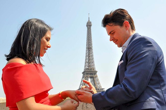 Paris Engagement Proposal Private Walking Tour with Professional Photographer - The proposal moment: filmed, guided, and paced for real emotion