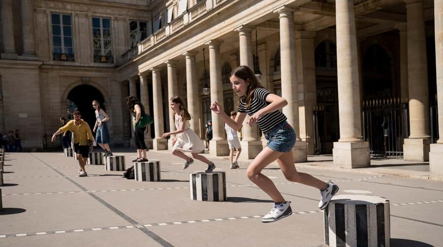 Paris Family Adventure: Quest for Kids & Seine Cruise Pass - Paris starts as a game at the Stravinsky Fountain