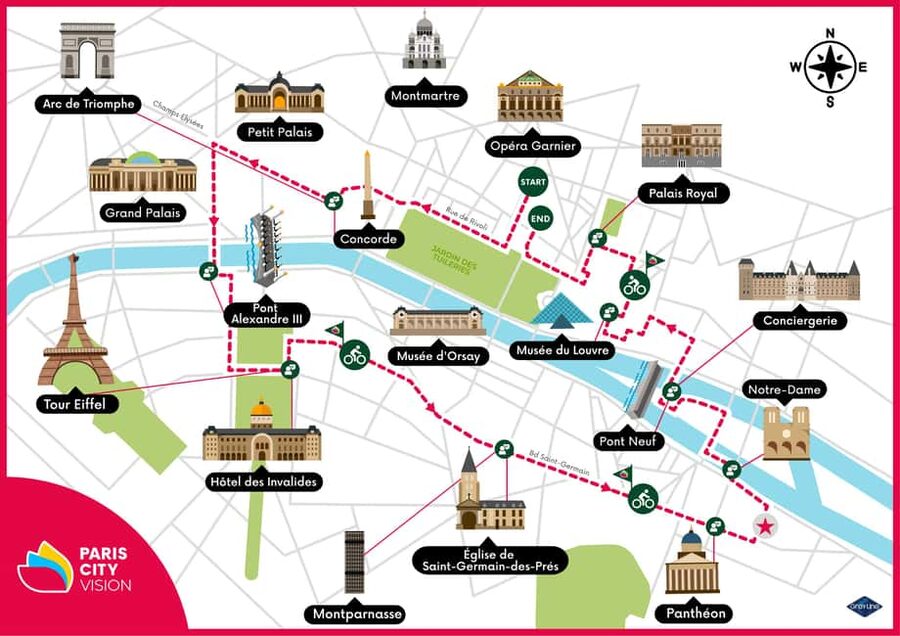 Paris Guided Bike Tour - Paris City Vision start: easy to find, easy to join