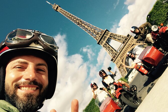 Paris Highlights city tour on a vintage Sidecar Motorcycle - Boulevard Saint-Germain, including the cafés you recognize