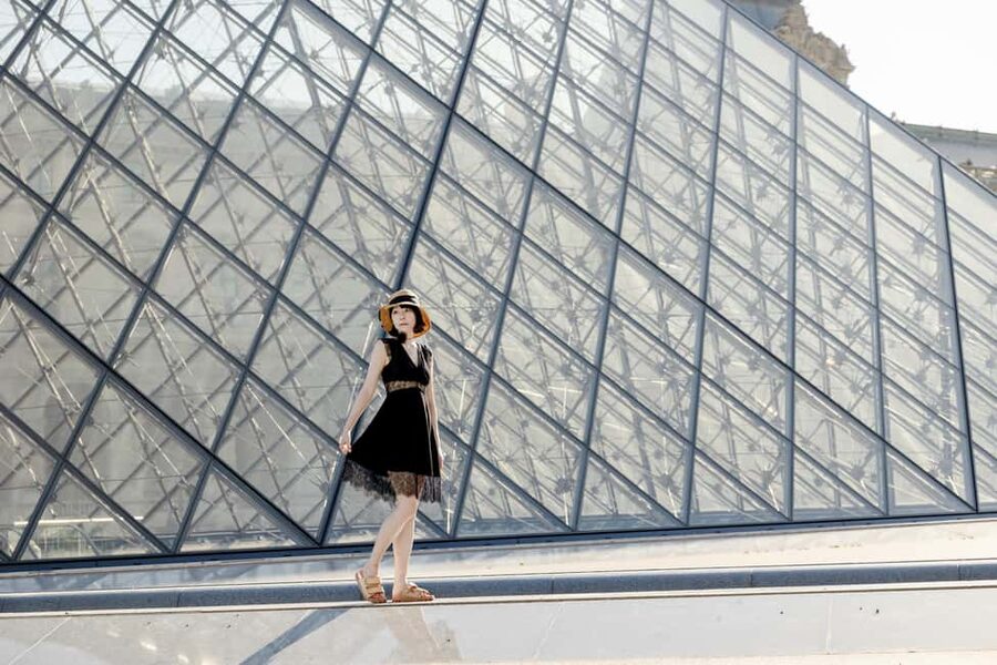 Paris: Louvre Photo Shoot - Expanding beyond one photo spot: grand facades and arches