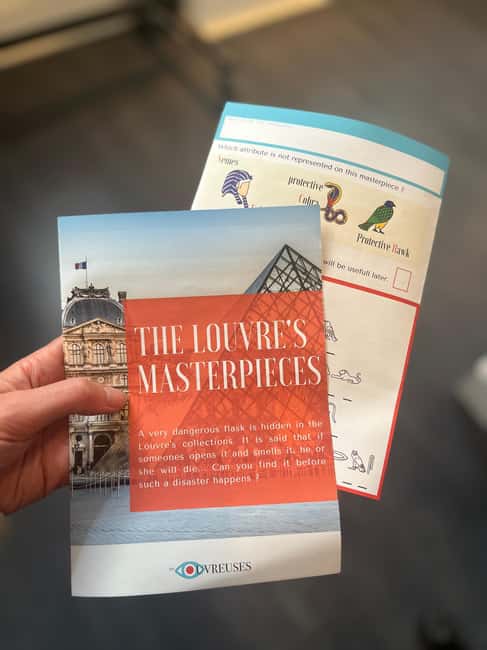 Paris Louvre : Private Treasure Hunt for Families or groups - The mission briefing: your “cursed vial” case