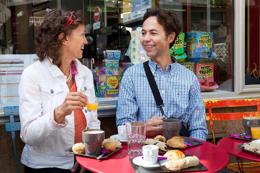Paris Marais Bike Tour with Cheese & Sweet Tastings - Marché des Enfants Rouges: tasting in a place locals actually gather