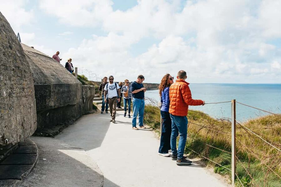 Paris: Normandy D-Day Sites Guided Day Trip with Lunch - Pointe du Hoc: bomb craters, cliff fortifications, and Ranger momentum