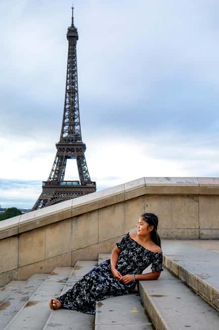 Paris: Photoshoot Around Eiffel Tower with 55 Edited Photos - What You Get: 55 Edited Photos in 48 Hours