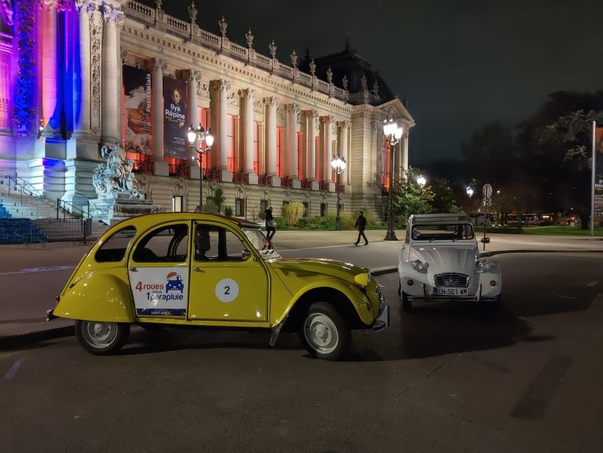 Paris: Private Christmas Lights Tour by Citroën 2CV - The first 55 minutes: getting oriented while the lights come alive