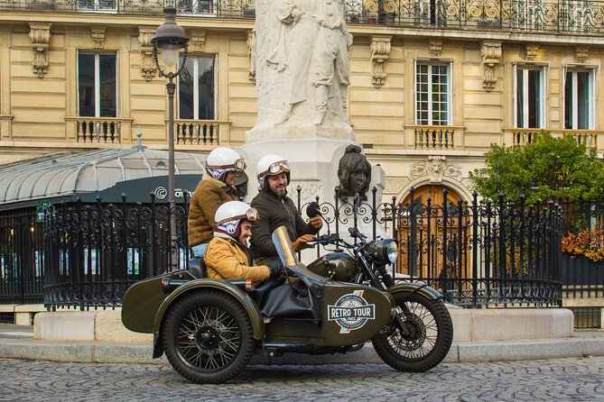 Paris Private Flexible Duration Guided Tour on a Vintage Sidecar - Eiffel Tower plus Seine piers and Trocadéro: the photo trio