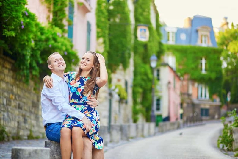 Paris: Private Montmartre Photoshoot with Parisian Charm - From La Maison Rose to the flower-filled café lanes