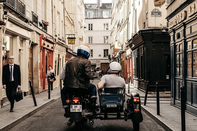Paris Private Vintage Half Day Tour on a Sidecar Motorcycle - Where the tour starts: Saint-Germain-des-Prés to Louvre time