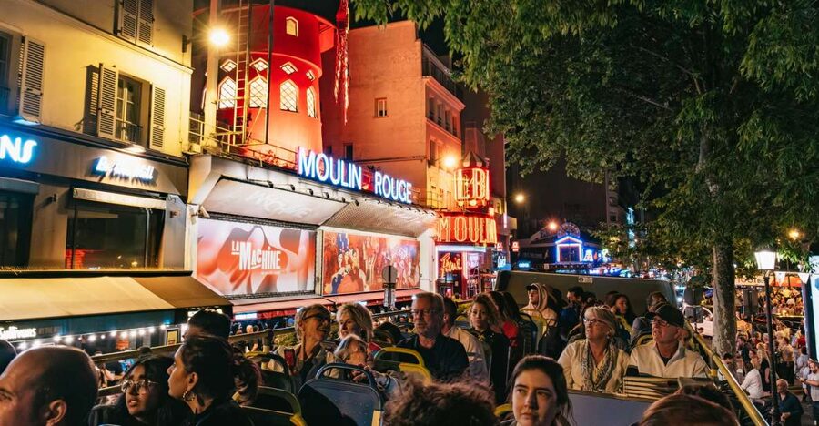 Paris: Tootbus Panoramic by Night Bus Tour with Audioguide - Logistics you should plan for, before the bus line gets crowded