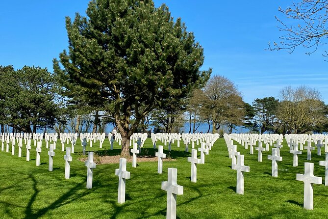 Private Normandy D-Day Live guided Top 6 Sites trip from Paris - Omaha Beach: learning the sacrifice, then heading to Pointe du Hoc