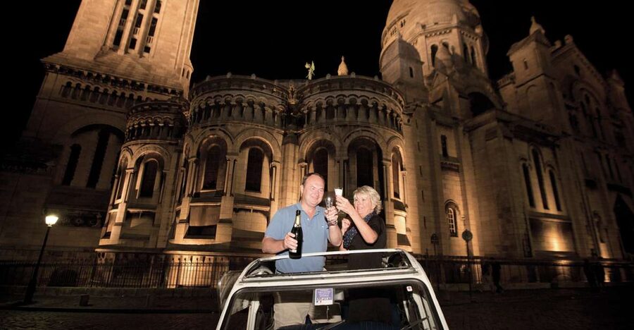 Private tour of Paris by Night with Champagne - Why a Champagne 2CV Tour Works So Well in Paris at Night