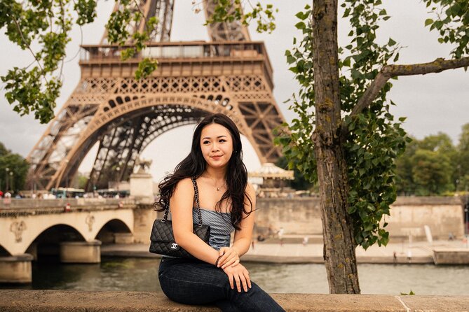 Professional Eiffel Tower Photo Tour with VOGUE Photographer - Luís de Camões Monument stairs: lifestyle-style photos with movement