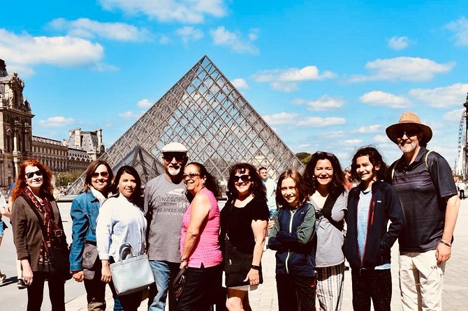 The Great Paris Layover: Private Tour with optional car upgrade - Louvre area from the garden edge, Mona Lisa context without the full museum
