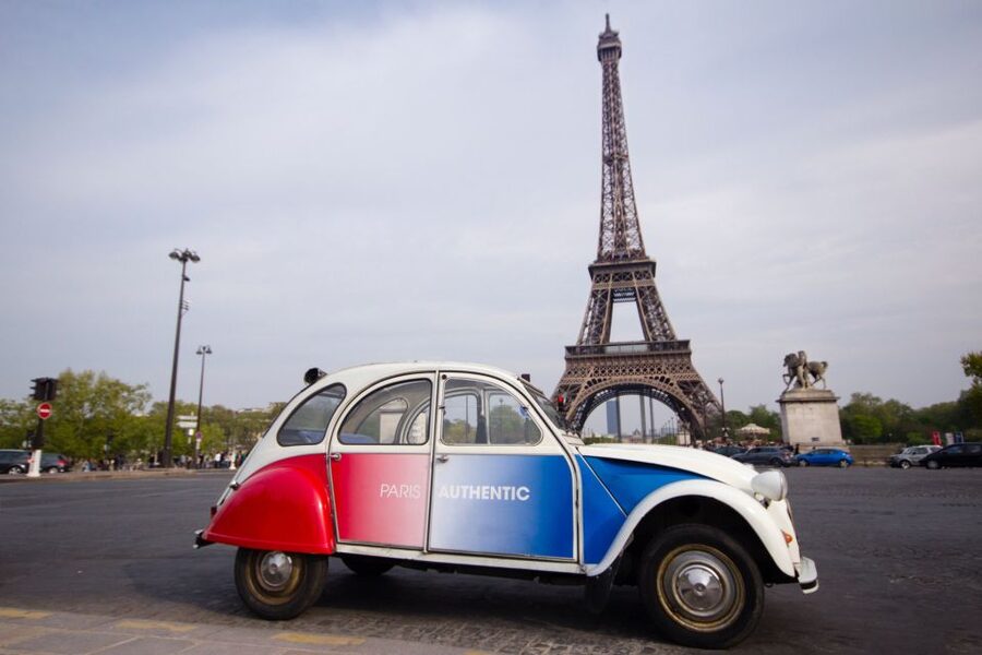 Vintage 2CV tour + Cruise - Optional upgrades: champagne, cheese and wine, and the 2CV miniature