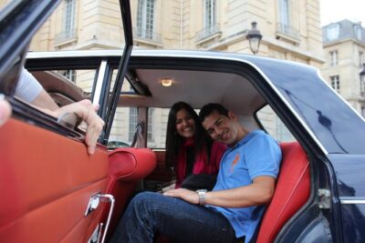 Visit Paris in a vintage car